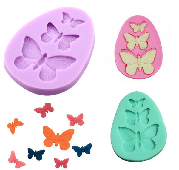Butterfly Trio Silicone Mold – Elegant Winged Embellishments for Any Craft