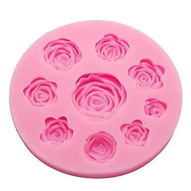 Rosette Silicone Mold – 9 Elegant Floral Designs in Varying Sizes - Image 2