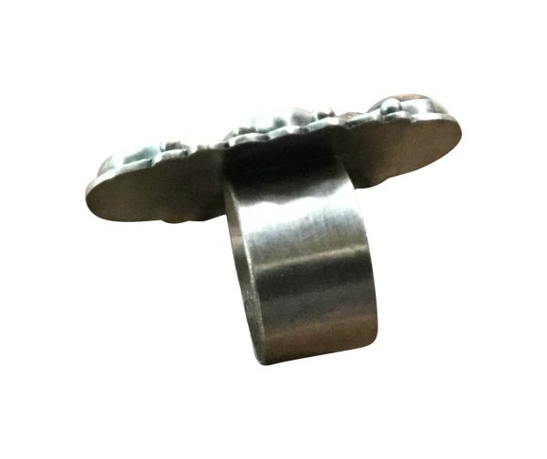 Sterling Silver Ring with Garnet & Ocean Jasper – Size 5 - Image 5